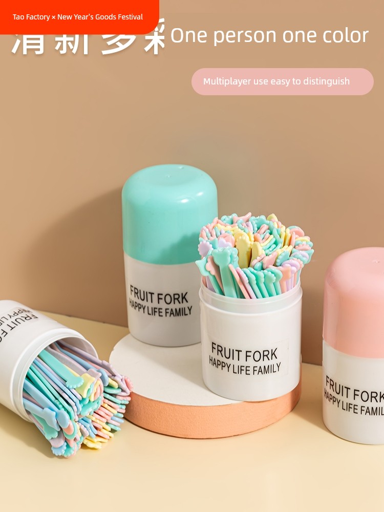 Disposable Plastic Home Cake Fruit Fork