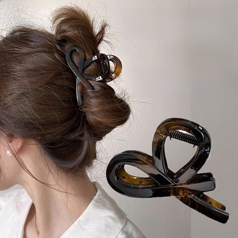 Minimalist Fancy Barrettes Back Head Medium Bows