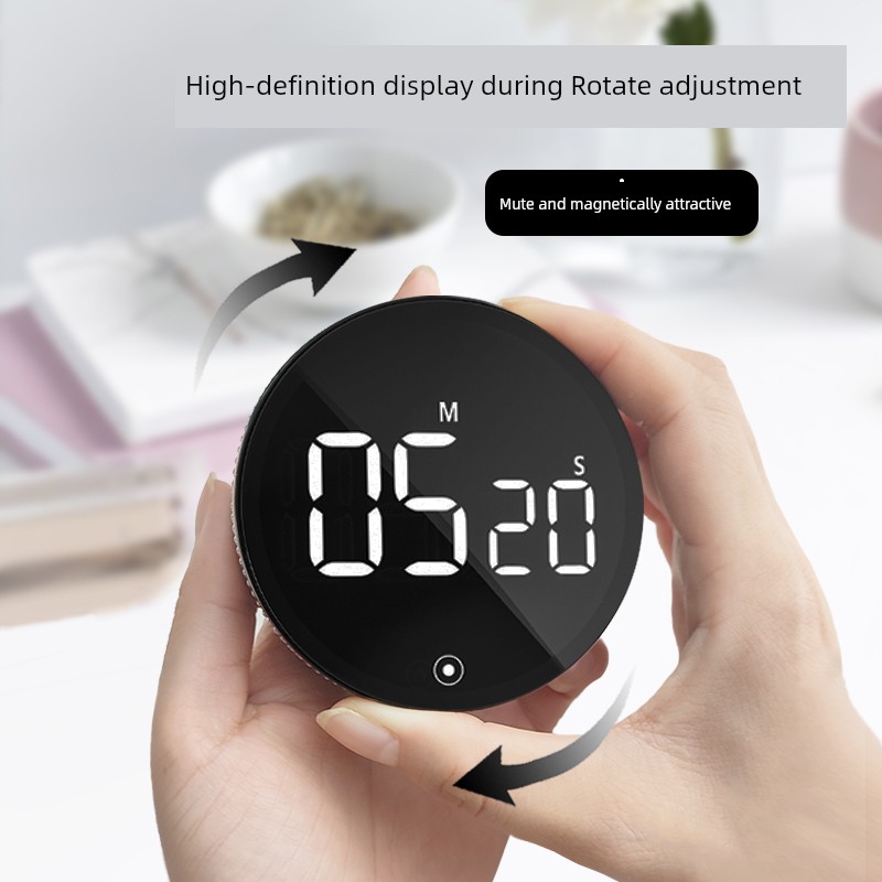 Mute Timer Timer Kitchen Beauty Salon Digital Management Student Kids Learning Time Stopwatch Alarm Clock Inverted