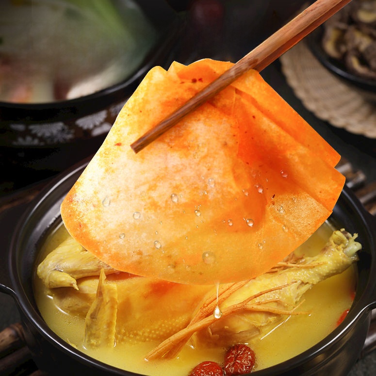 Japanese Oil-Absorbing Sheets Food Special Use Kitchen Stewed Soup with Oil Removing Paper Mask Food Grade Oil Heating Soup