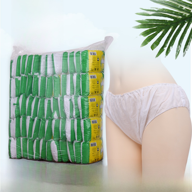 Disposable Underwear Pure Cotton Disposable Men's and Women's Beauty Salon Sweat Steaming Bath Travel Supplies Maternity Confinement Special