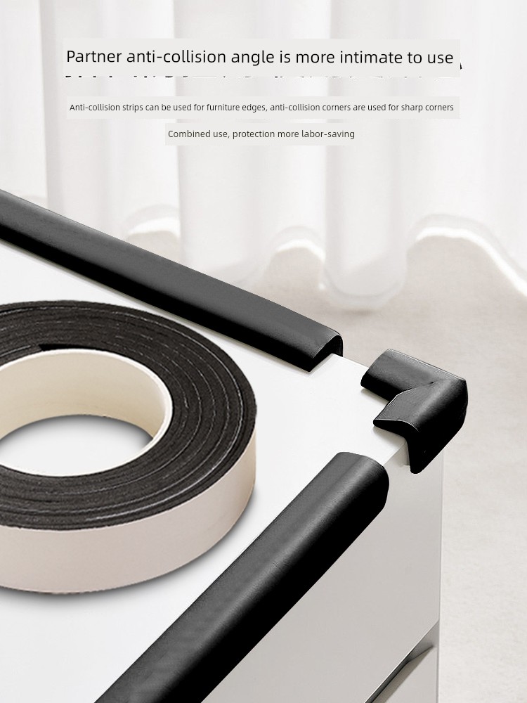 Anti-Collision Stickers behind the Door Coffee Table Table and Chair Corner Corner Protector Door Edgings Corner Bump Proof Edge Cover Anti-Collision Wall Handy Gadget