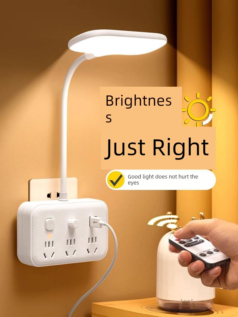 2025 New Arrival Lamp Learning Special Eye Protection Small Night Lamp Bedroom Bedside Lamp Baby Nursing Sleep Light with Socket