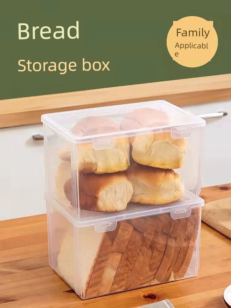 Bread Crisper Refrigerator Dedicated Steamed Buns Toast Storage Box Kitchen Flour Bucket Vegetable Grains Sealed Box