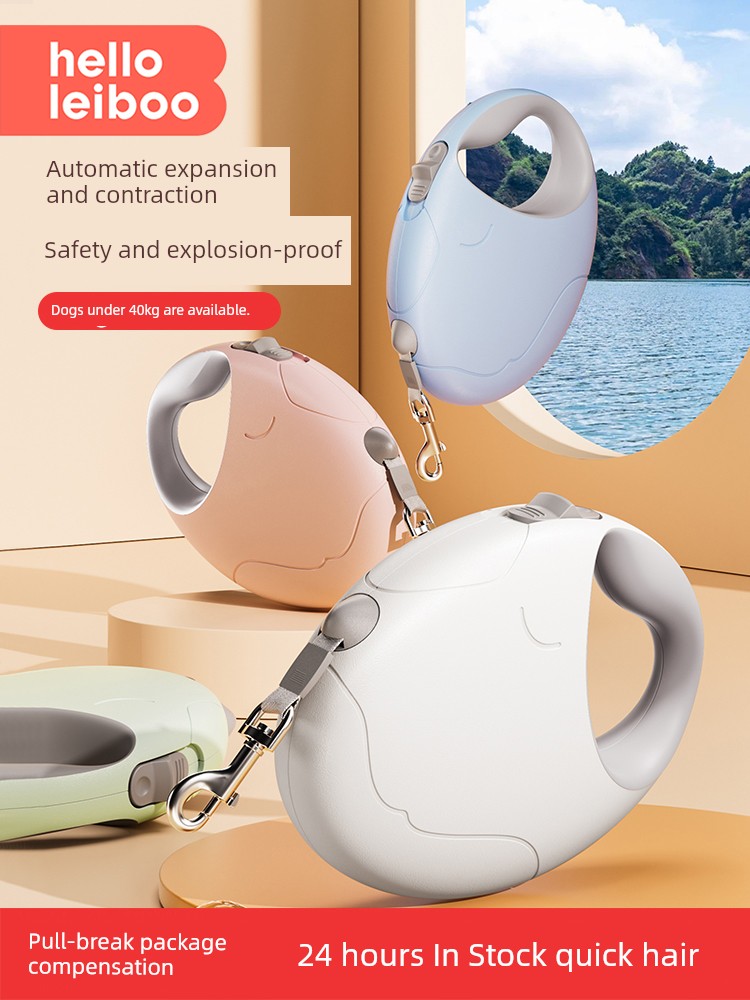Automatic Retractable Teddy Corgi Dog Hand Holding Rope