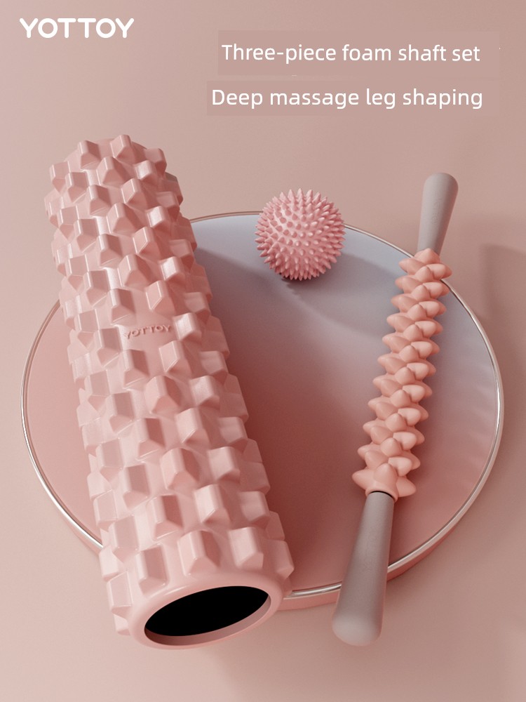 Professional Foam Roller Roller Spiked Club Skinny Leg Massage Muscle Relaxation Handy Gadget Solid Fitness Equipment Foam Roller