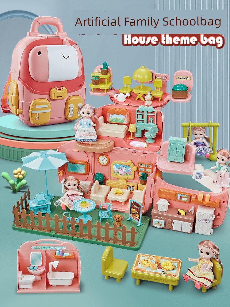 Schoolbag Primary School Student Kids Toy Kindergarten Girl Boy New Girl Boy Baby Toy Storage Schoolbag