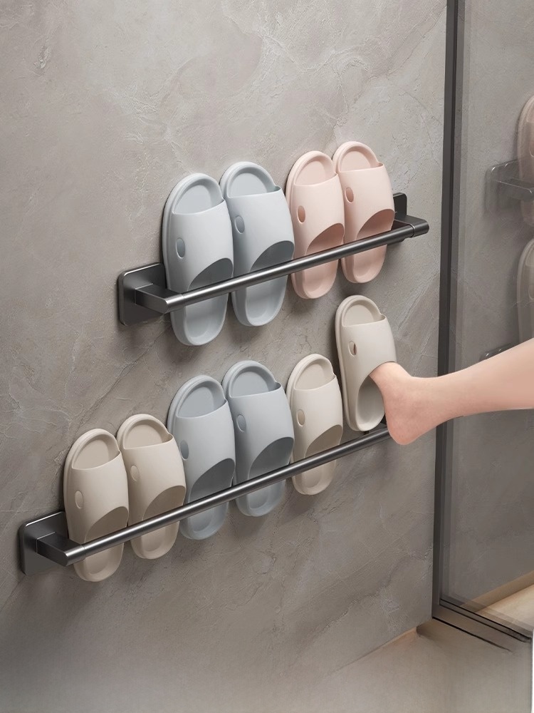 Wall-Mounted Toilet Storage Alumimum Towel Rack