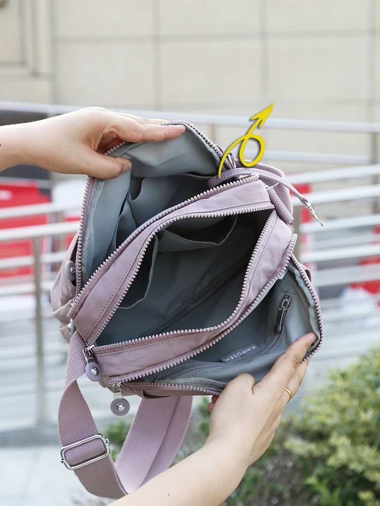 Messenger Bag 2024 New Small Square Bag Mother Bag Multi-Layer Women's Bag Shoulder Bag Practical Exquisite Designer Handmade