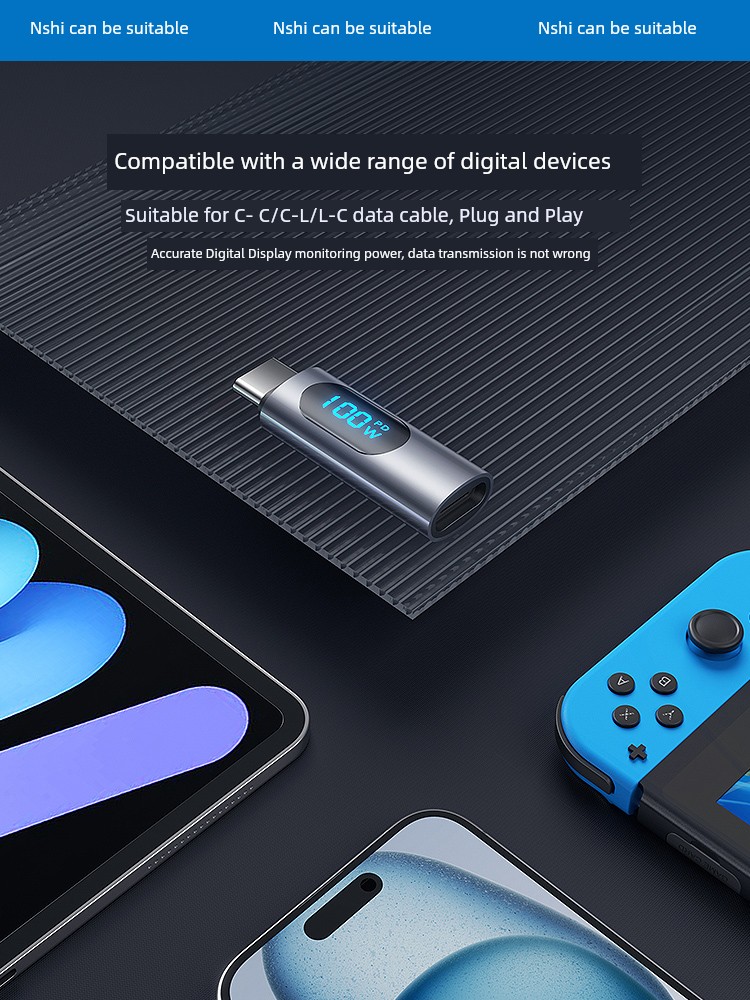 Применимо к адаптеру Apple Lightning на Typec, кабель данных, интерфейс TPC, конвертер 15pro16, мобильный телефон, планшет, U-диск, гарнитура, зарядка два в одном 14, цифровой дисплей iPhone13