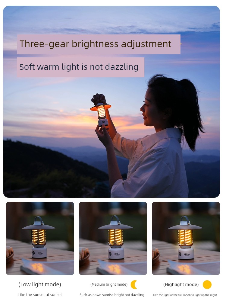 Primitive Man Flashlight Tent Lighting Atmosphere Camping Lantern