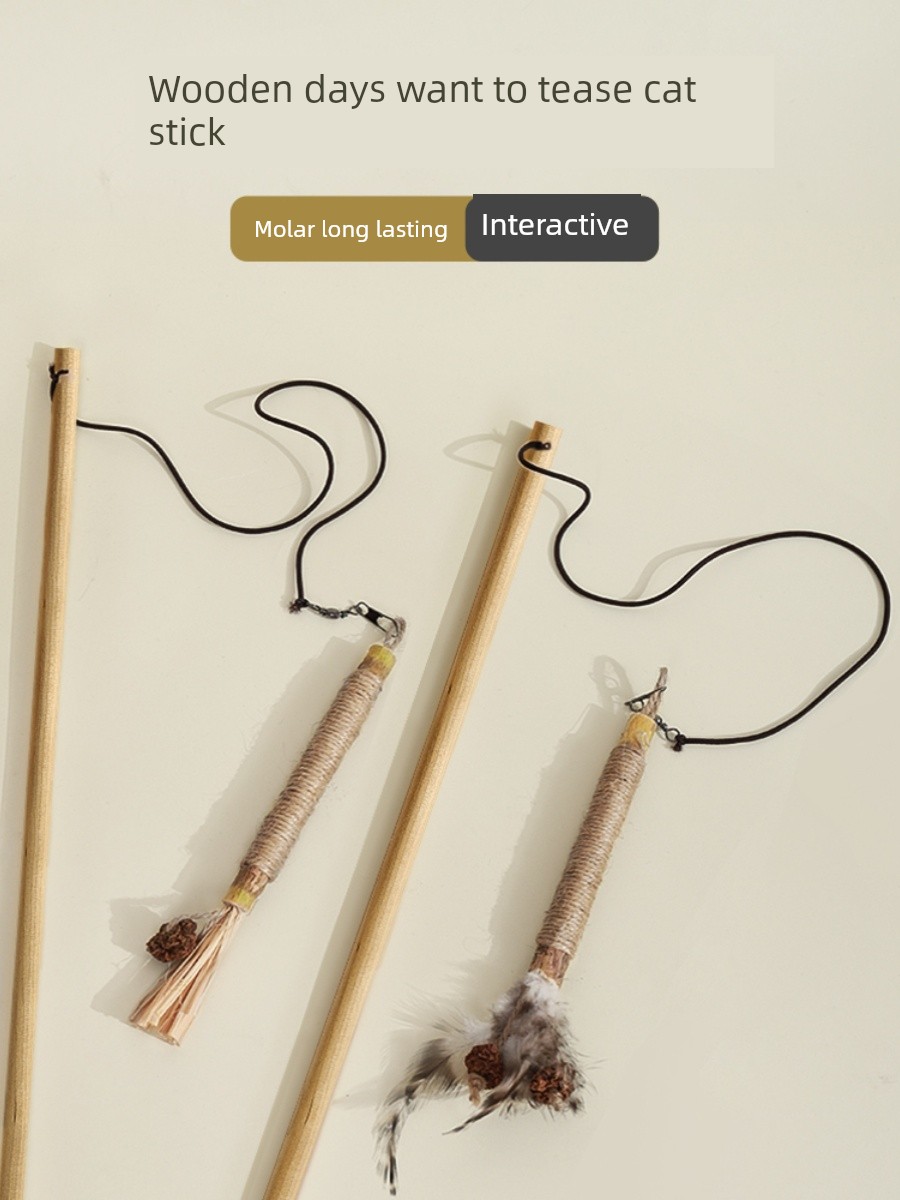 Cat Toy Self-Hi Relieving Stuffy Cat Teaser Polygonum Multiflorum Gall Fruit Bite-Resistant Molar Cat Kitten Physical Consumption Supplies