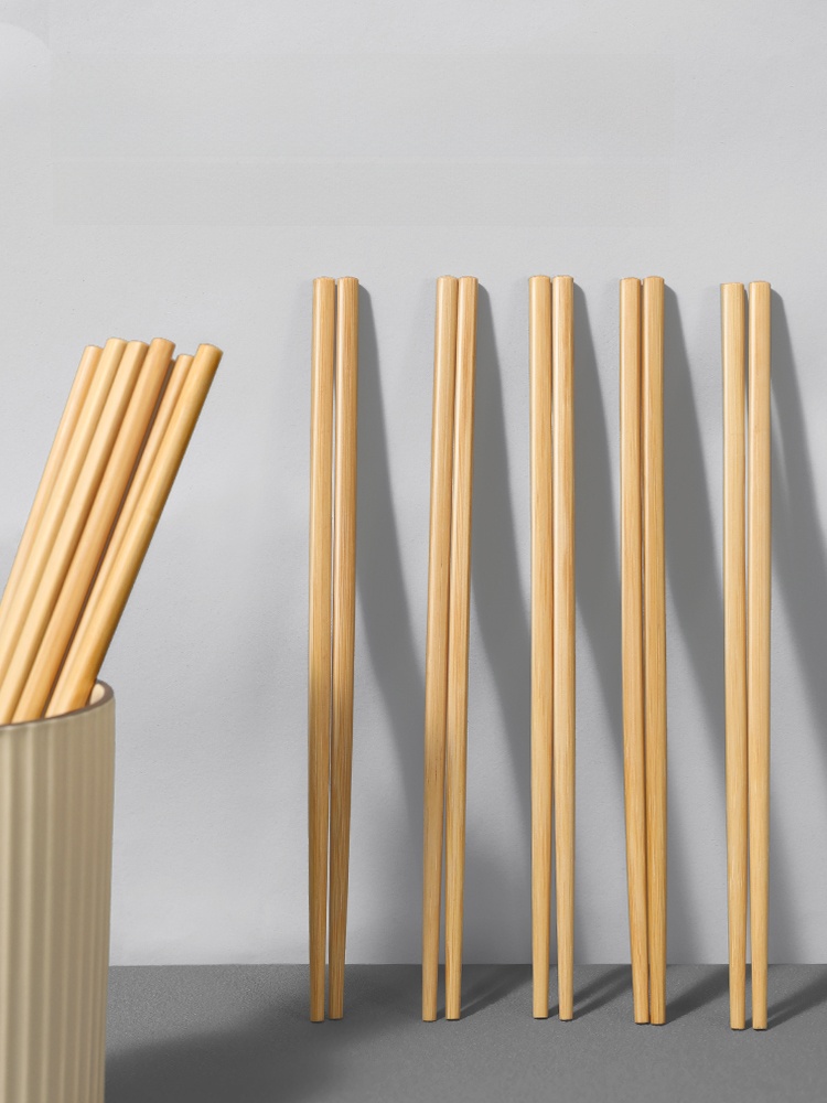 Antibacterial Long Hot Pot Fried Unpainted Natural Bamboo