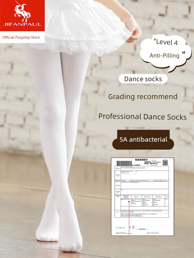 Dance Pantyhose Girl Spring, Summer and Winter New Style White Leggings Kids for Practice Leggings Thin Body Stocking