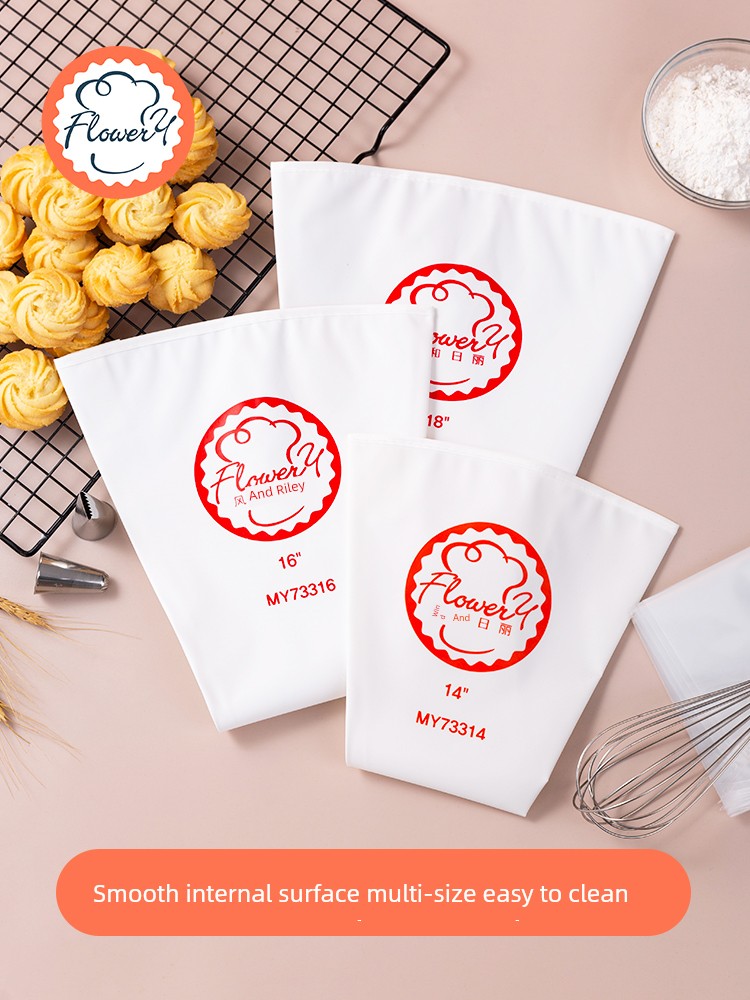 Fengheli Decorating Pouch Can Be Used Repeatedly Thickened Baking Tool Cream Cookies Tablets Cake Icing Bag Decorating Pouch