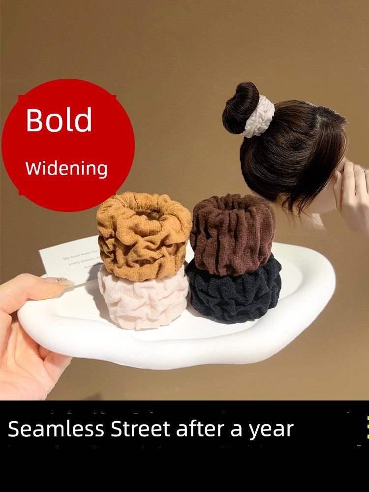 Fancy Headband Minimalist Elegant Female Hair Tie Height Ponytail Hair String High Elastic Durable Rubber Band Rubber Band Headdress