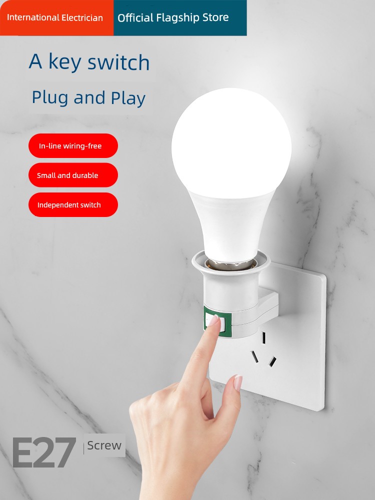 Led For Home Direct Plug-in Bedroom Bedside Screw Holder