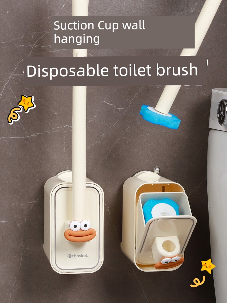Disposable Toilet Brush Wall-Mounted For Home Bathroom No Dead Angle Cleaning Toilet Brush 2025 New Arrival Handy Gadget