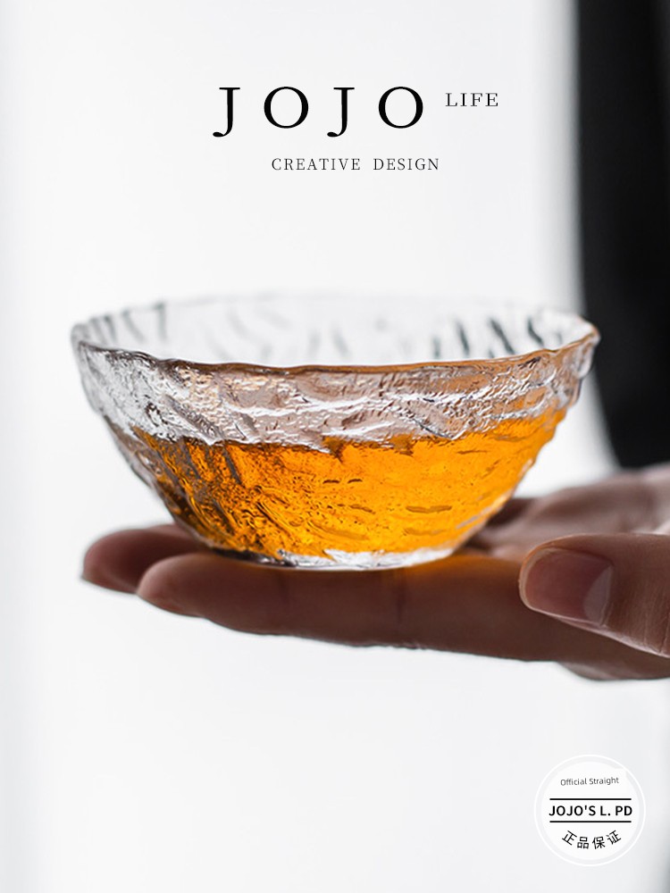 Jojo's L. Pd. Particles. Single Kung Fu Tea Ceremony Tea Cup Master Cup Large Tea Bowl | Thread Particles