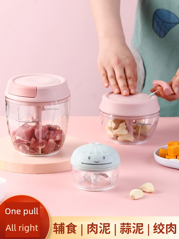 Jujiajia Crushing Garlic Rong Meat Grinder Mixer For Home Kitchen Mini Hand-Pull Manual Ginger Chopping Artifact