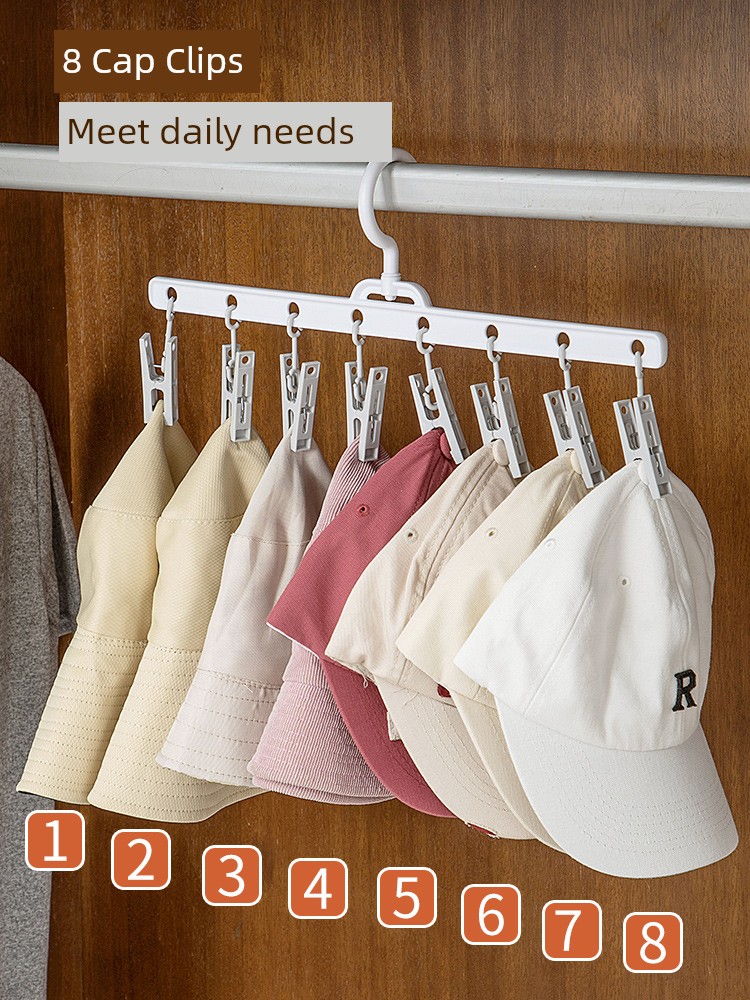 Hat Hanging Storage Fantastic Multifunctional Rack Baby Cap Holder Rack Hook Clip Bag Rack Organizing Rack