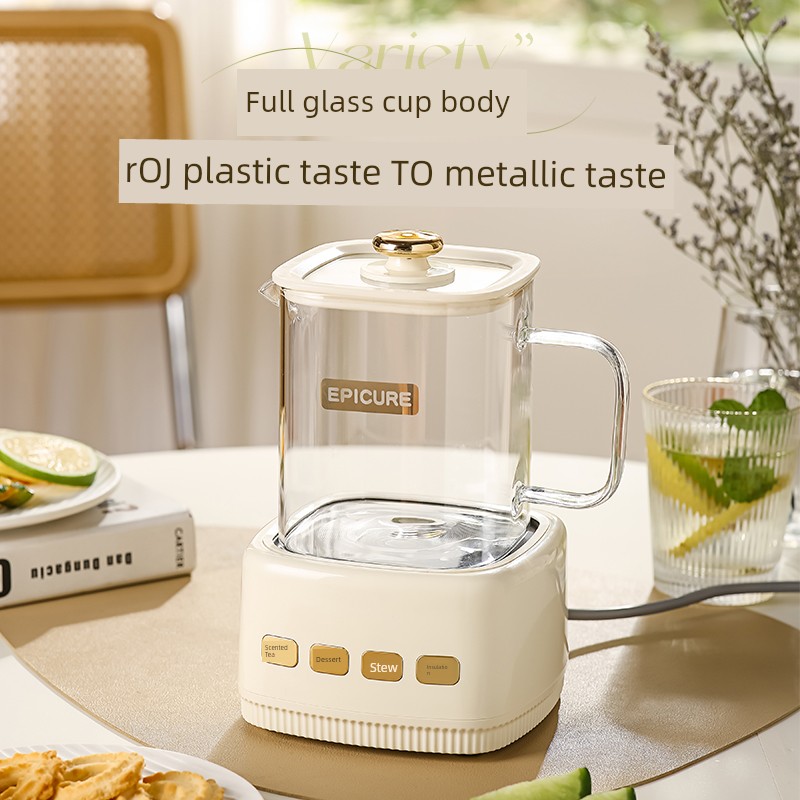 Small Square Stew Multi-Functional Full Glass Mini Health Pot