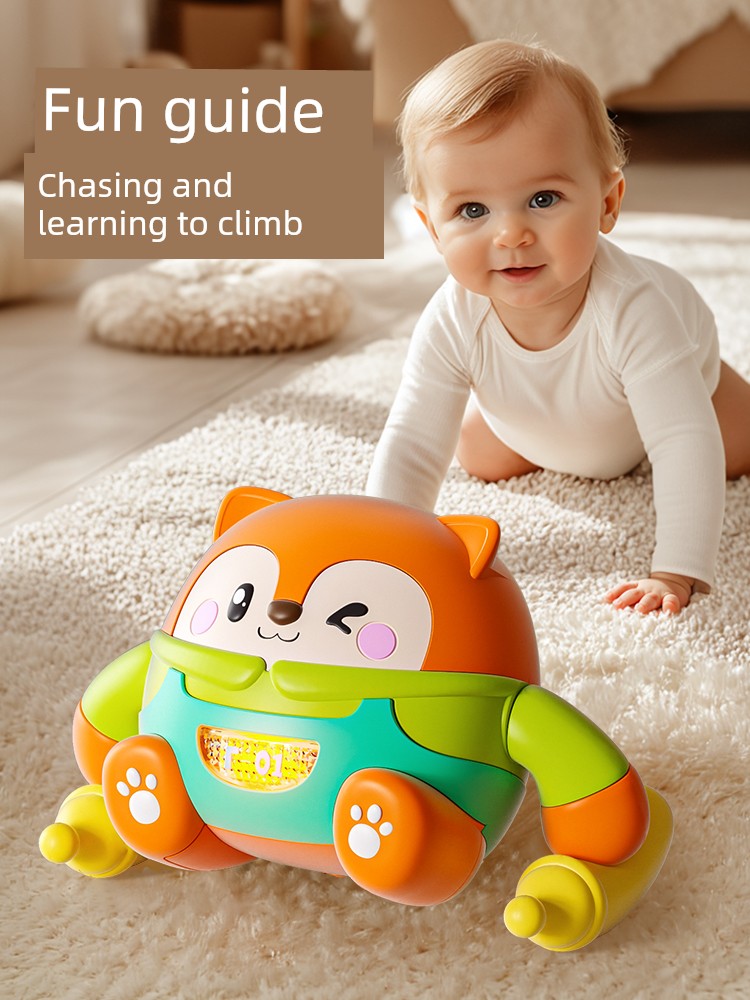 Baby Kids Crawling Guide Toy 0 to 1 Year Old Baby over 6 Months Practice Head 8 Learn to Climb Tilting Handy Gadget