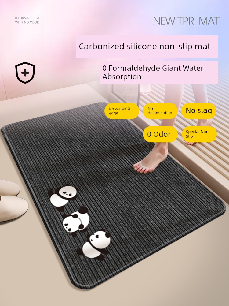 Water Absorption Non Slip Bathroom Mats Toilet Diatom Ooze Toilet For Home Carpet Bathroom Doorway Toilet Foot Mat