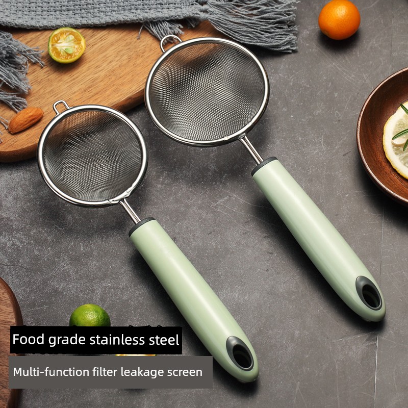 Soy Milk Filter Sieve Baby Food Supplement Baby Colander For Home Kitchen Chicken Egg Tart Liquid Baking Tool Flour Sifter