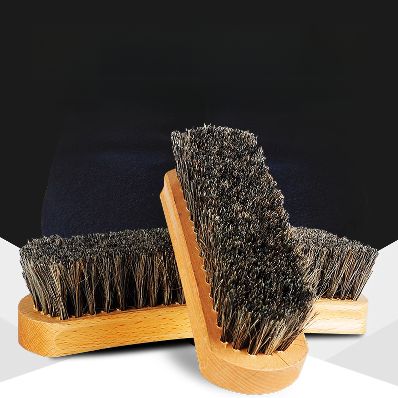 Horse Mane Brush Beech Soft Brush Horse Hair Shoe Shoes Oil Washing Suede Suede Cleaning Polishing Brush