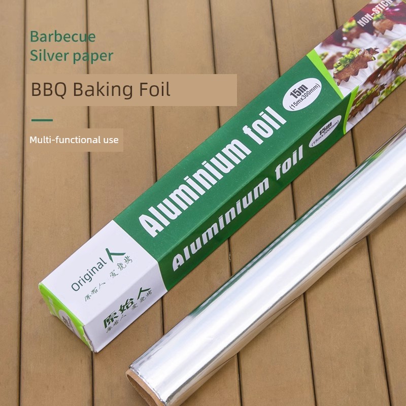 [Primitive Man Tin Foil 5 M For Home 10 Boxed] Outdoor Barbecue Tools Tin Foil Thick Aluminum Foil Barbecue Accessories