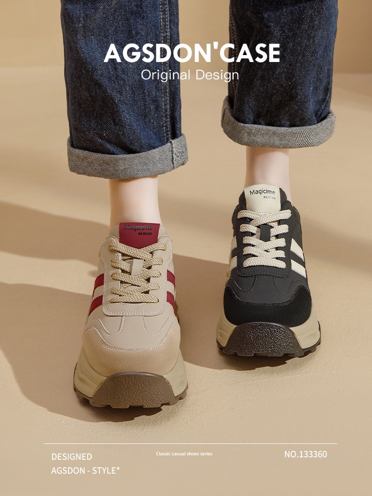 Forrest Gump Women's Shoes 2025 New Arrival Spring, Autumn and Winter Thick Sole Increased Daddy Shoes Sports German Training Casual Best Selling 2024