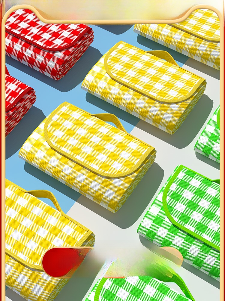 Picnic Mat Moisture Proof Pad Thickened Outdoor Camping Mat Portable Beach Mat Waterproof Picnic Outdoor Spring Outing Picnic Blanket