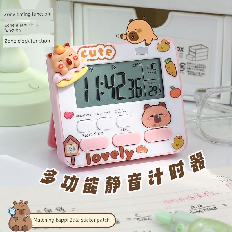 Kabibala Timer Student Learning Dedicated Mute Time Manager Countdown Alarm Clock Kitchen Timer