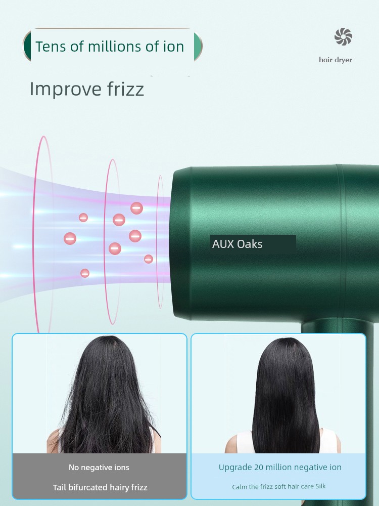 Ox Hair Dryer Household Electric Blower Anion Hair Care High Power Quick-Drying Hair Dryer Small for Dormitory Student
