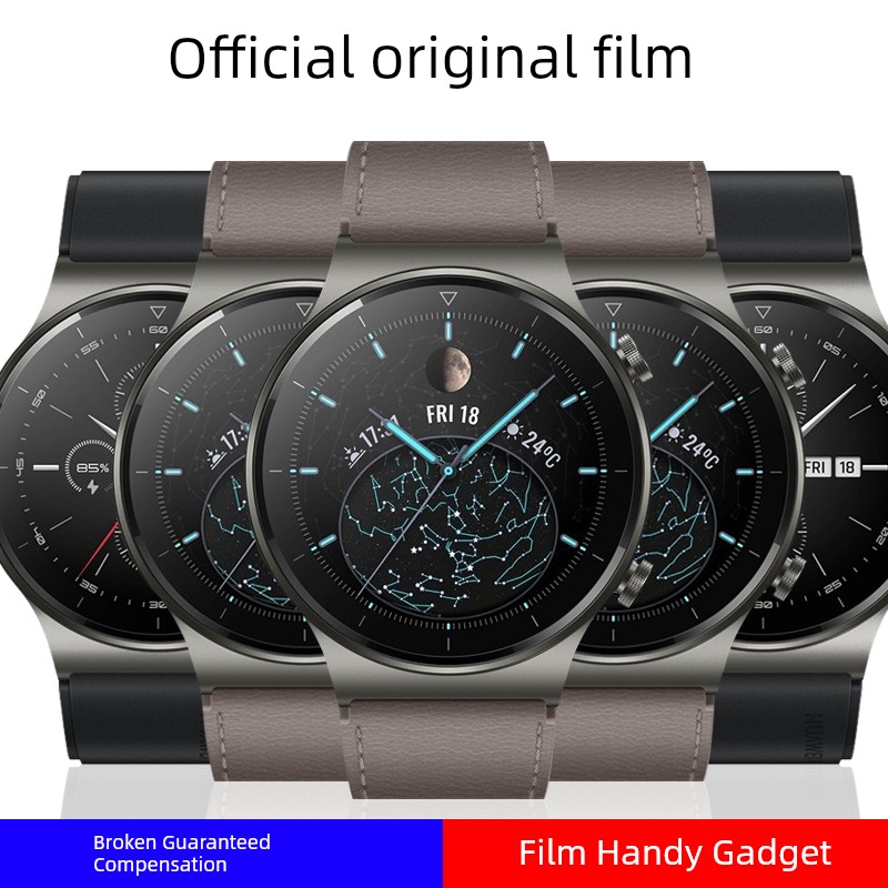 Applicable to Huawei Gt2pro Watch Film Full Screen Cover Watchgt2pro Tempered Film All-Inclusive 46mm Protective Film Huawei Gt2pro Film Gt2pro Drop-Resistant Anti-Scratch