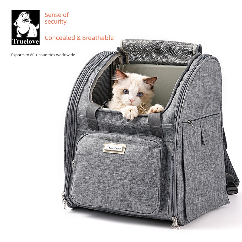 Truelove Cat Bag Outing Portable Pet Bag Puppy Bag Cat Supplies Cat Cage Backpack Space Capsule Summer Breathable