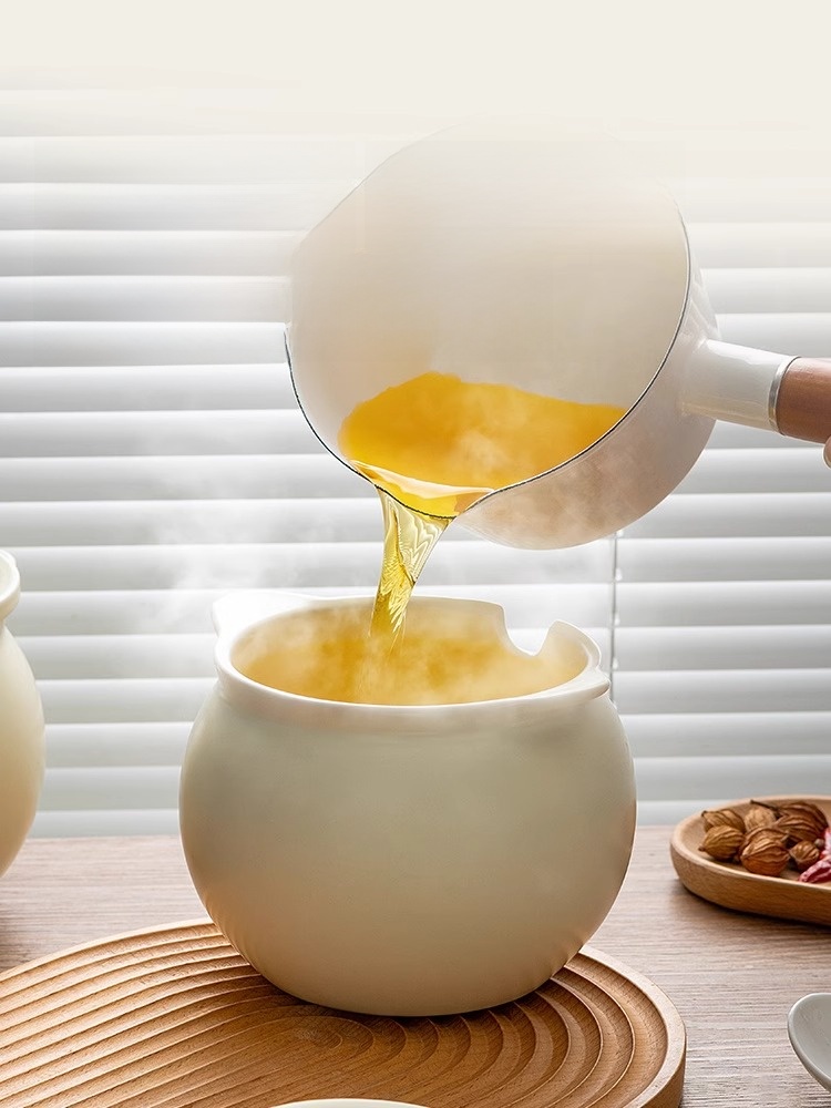 High Temperature Resistant Kitchen Container Ceramic with Lid