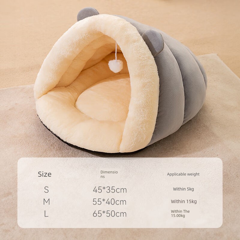 Hipidog Cathouse Doghouse Winter Heattech Autumn and Winter Dog Heattech Slippers Kennel Cat