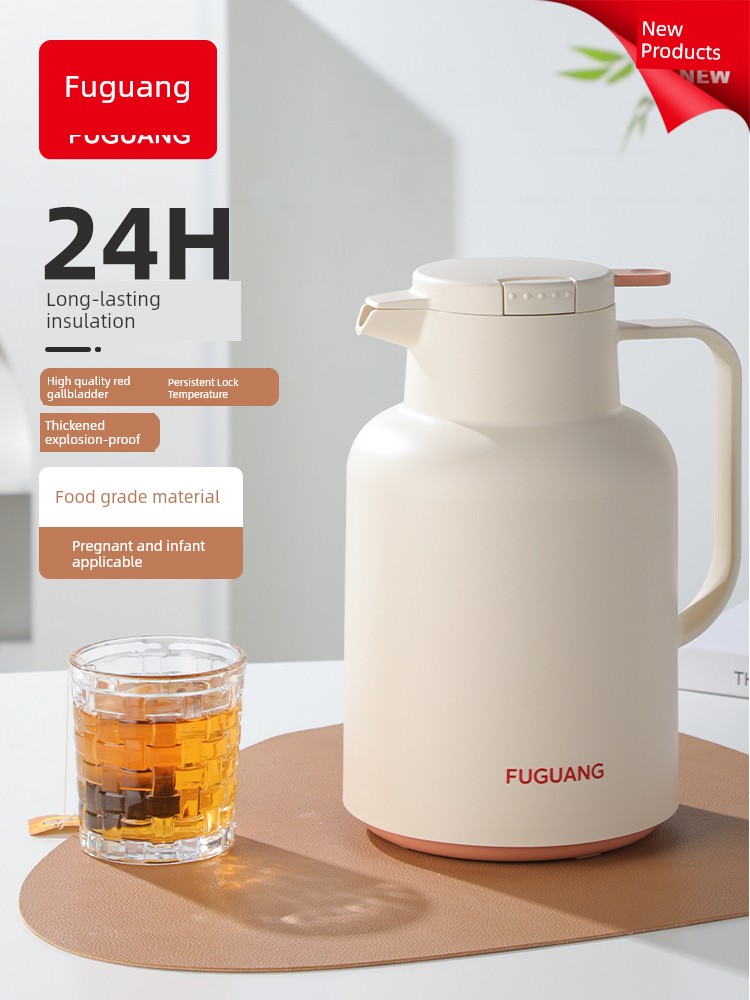 Fu Guang Thermal Insulated Kettle For Home Large Capacity Thermal Insulation Kettle Glass Liner Thermal Bottle Student Dormitory Office Hot Water Bottle
