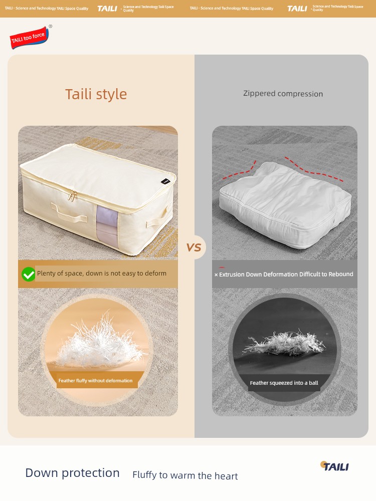 Taili Quilt Buggy Bag Oxford Cloth Dustproof Bag Large Capacity Moving Packing Bag down Jacket Quilt Storage Box