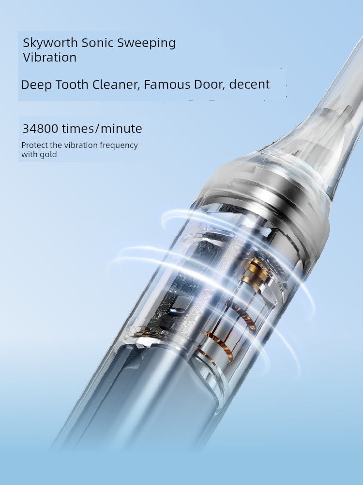 Skyworth Princess Electric Toothbrush Automatic Adult Soft Hair Men's 2024 New Arrival Antibacterial Warehouse Toothbrush