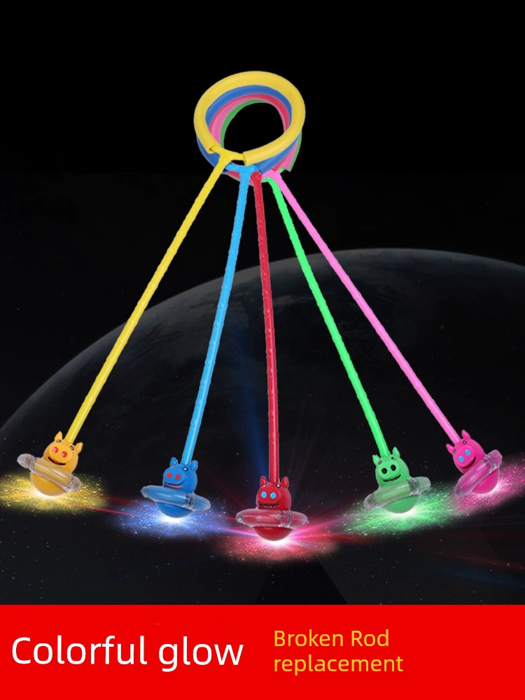 Ankle Ring Luminous One-Leg Rotating Swing Jumping Ball for Adults