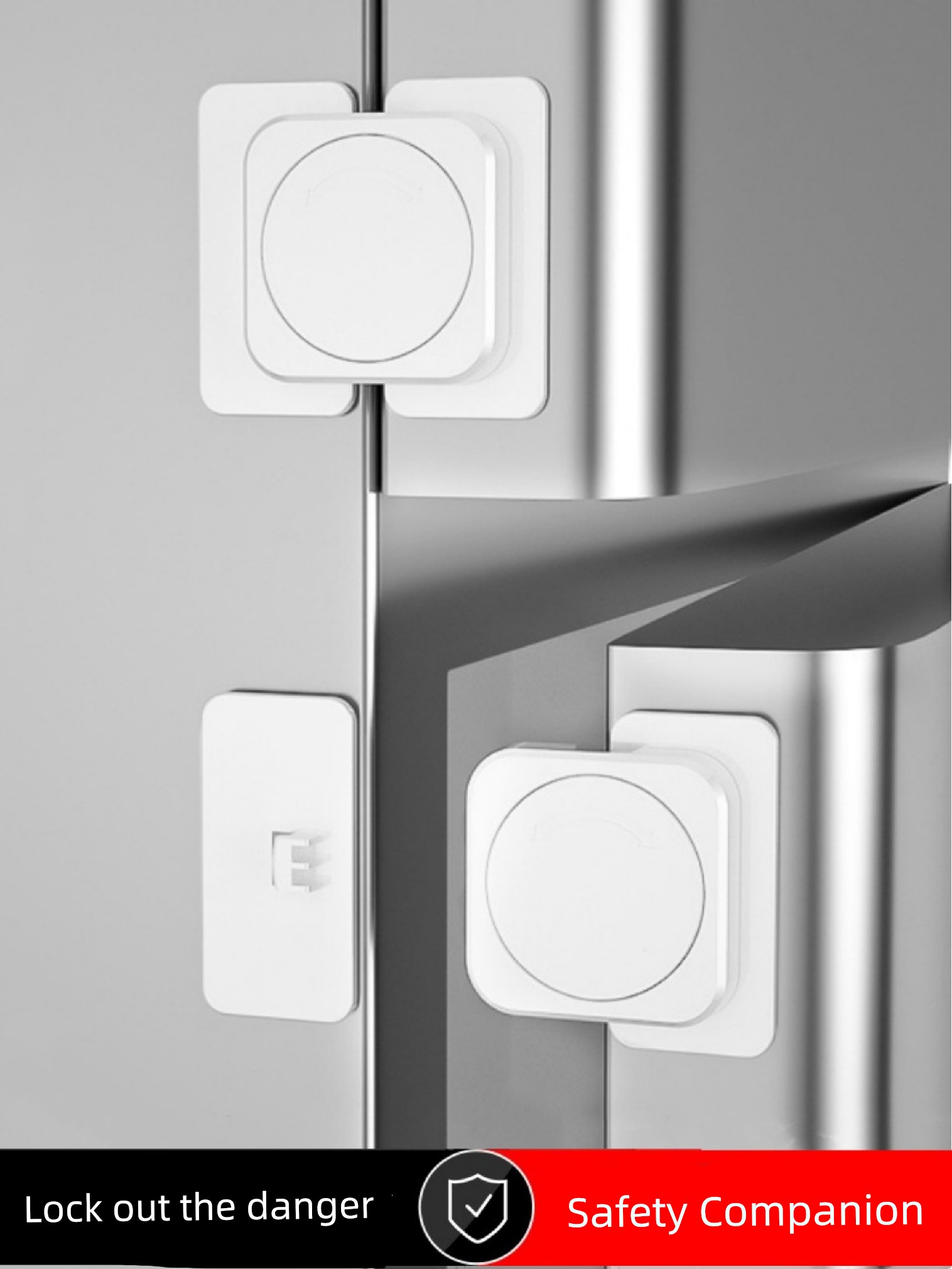 Drawer Lock Kids Safety Lock Cabinet Door Lock Fastener Refrigerator Door Fixed Buckle Baby Anti-Clamp Hand Anti-Open Drawer Protection