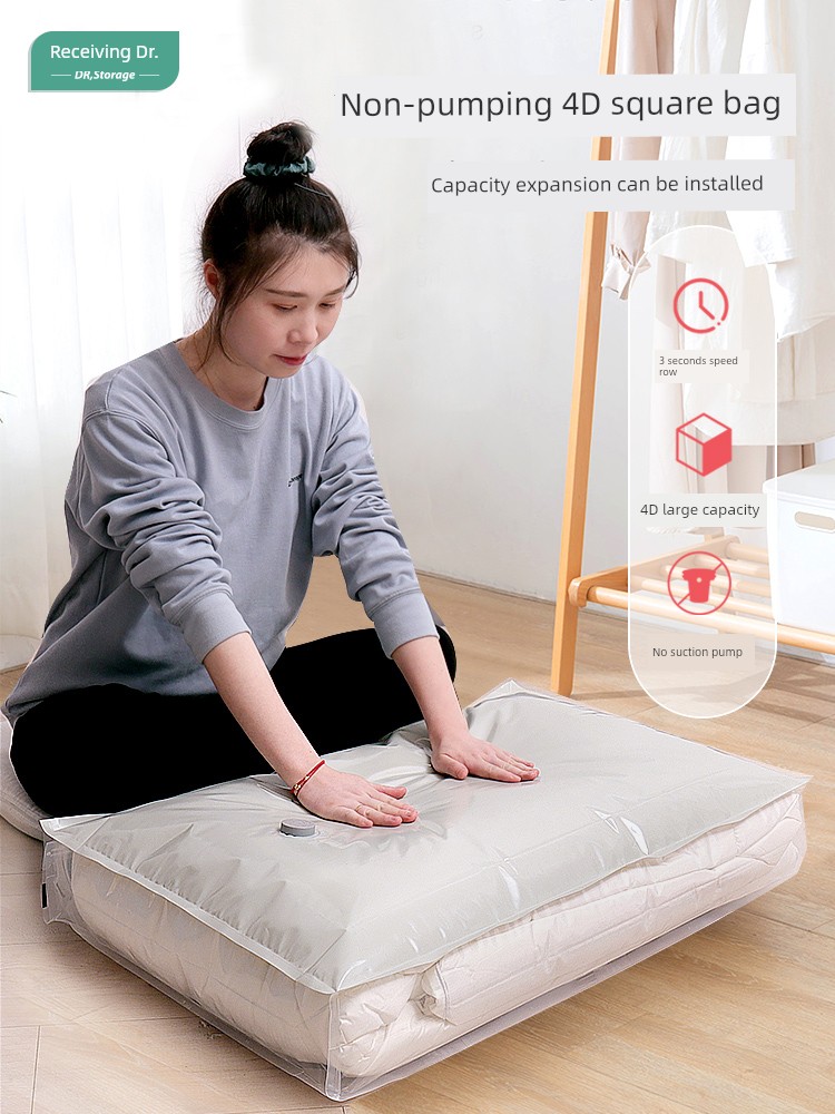 Storage Doctor Vacuum Compression Bag 4D Cube Bag Clothes Organizer Bag Quilt Storage Storage Handy Gadget Bag