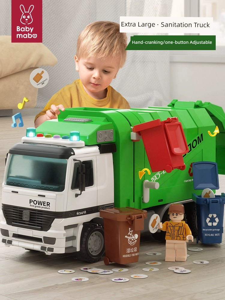Oversized Alloy Toy Kids 3 Years Old Rubbish Collector