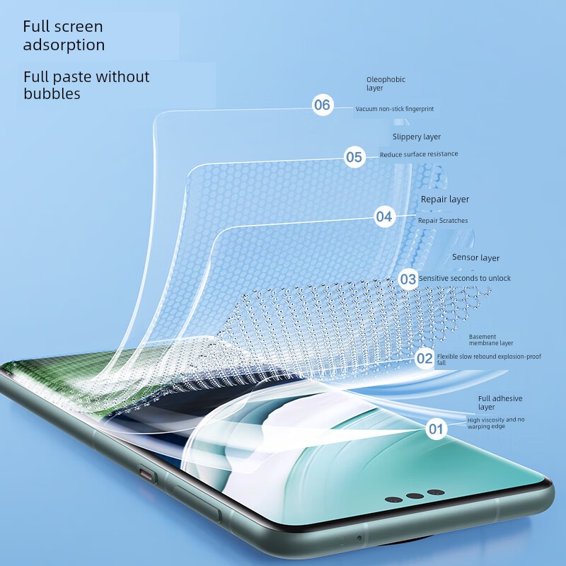 Flash Magic for Huawei Mate60pro Tempered Film Mate40 Mobile Pura70 TPU Screen Protector 30 Full Screen P50 Film