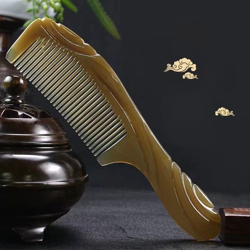 Beef Tendon Vulcanized Rubber Thickened Large Durable Bangs Comb