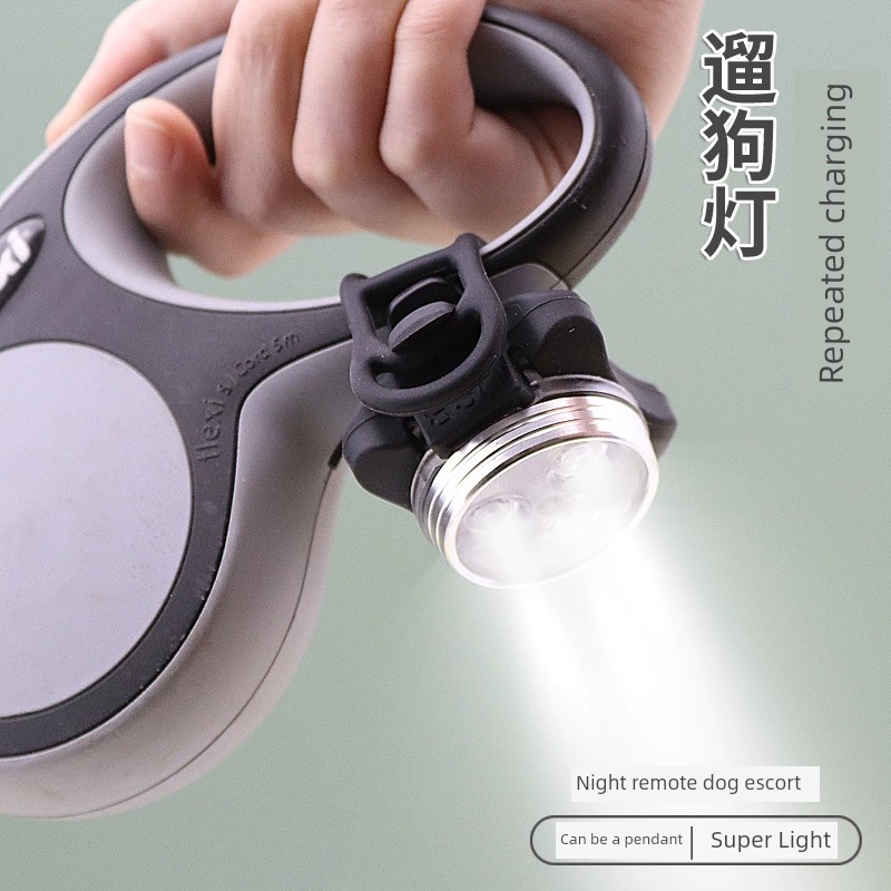 Retractable Traction Luminous System Anti-Lost Dog Supplies Night Dog Walking Light Light-Emitting Pendant Led Night Light