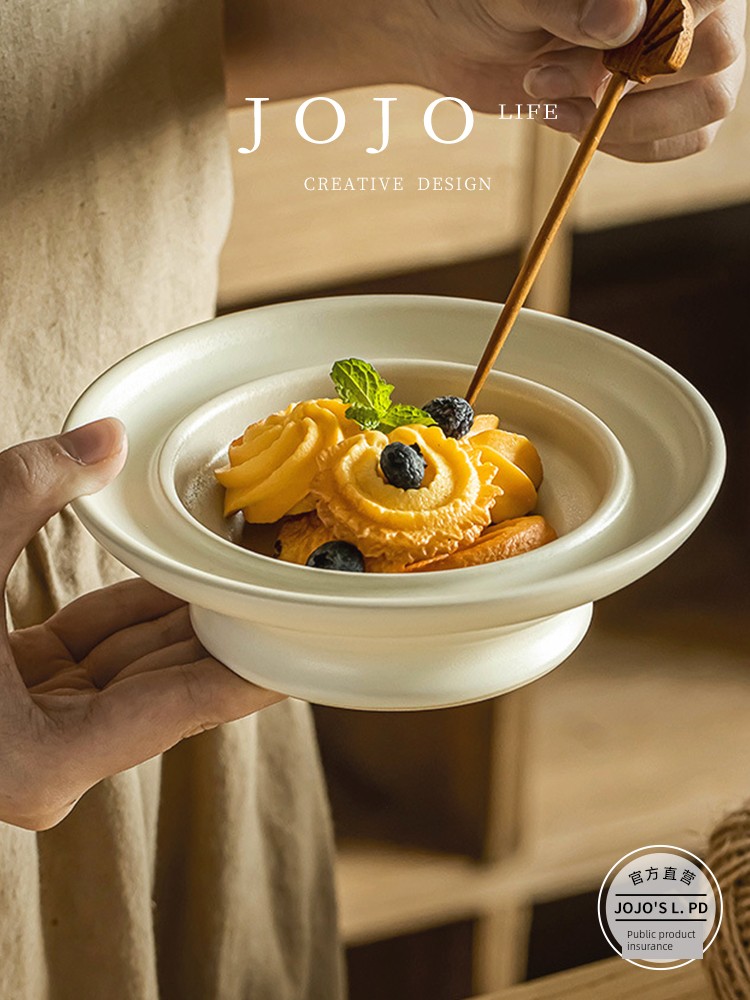 Jojo's L. Pd. Chong. Noodle Bowl Minimalist Nordic Style Ceramic Bowl Creative Fruit Salad Bowl | Chongshi